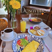 Desayuno en restaurante